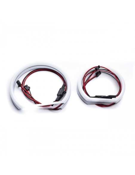 Kit Angel Eyes LED COTTON pentru BMW E60 far cu lupa si xenon 2x106mm + 2x131mm
