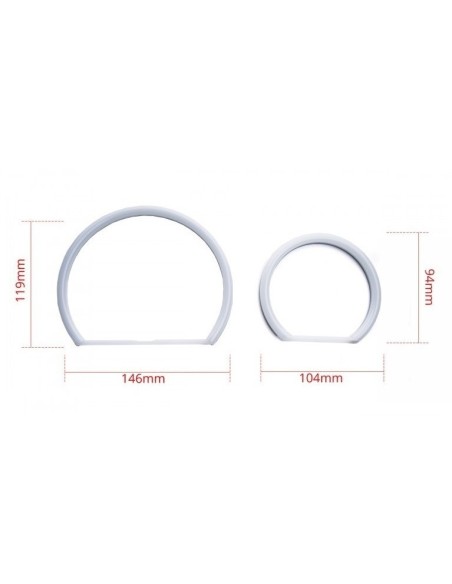 Kit Angel Eyes LED COTTON pentru BMW E60 far cu lupa si xenon 2x106mm + 2x131mm