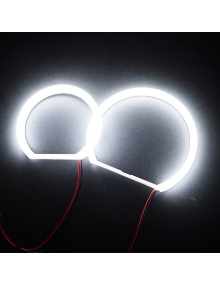 Kit Angel Eyes LED COTTON pentru BMW E60 far cu lupa si xenon 2x106mm + 2x131mm