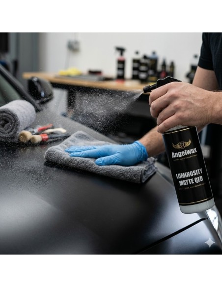 Soluție Detailing Rapid pentru Vopsea Mata Angelwax Luminosity Matte Edition QED, 500ml