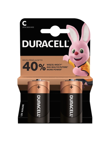 Baterii Duracell R14 Basic C/LR14 alcaline 1.5V...