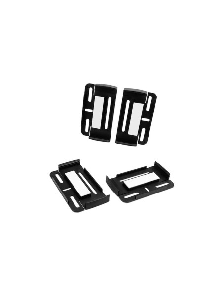 Set suport numar inmatriculare auto slim Negru 4buc