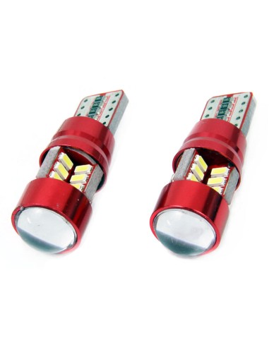 Set 2 bec led auto W5W Canbus T10 cu 27Smd cu...
