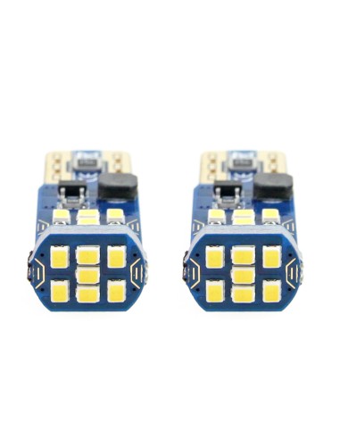 Set 2 bec led auto W5W Canbus T10 cu 21Smd...