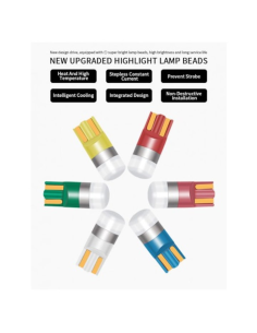 Led auto T10 (W5W) Rosu, Canbus, rezistent la apa, 1 SMD