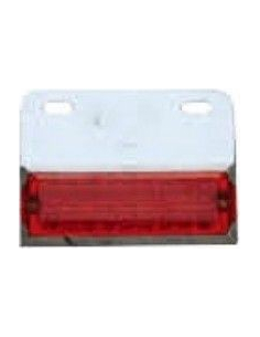 Lampa laterala cu LED 24V Rosie 84X75mm