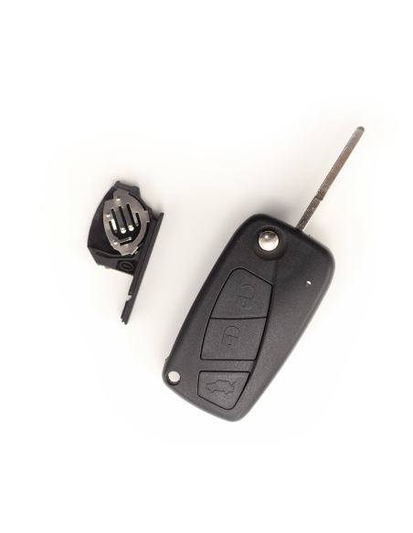 Carcasa cheie tip briceag, 3 butoane pentru Fiat negru