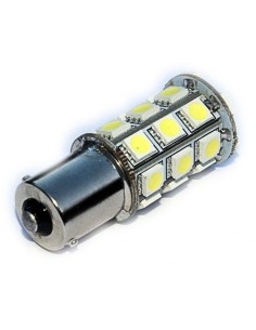 Led auto BA15S 27 SMD cu pini simetrici la 180 grade, 12V