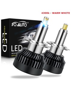 Set 2 leduri H7 M9 4300K Lumina Calda, Canbus 360 grade...