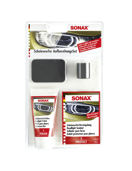 Kit Polish si Protectie Faruri Sonax Headlight Restoration