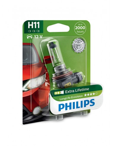 Bec auto Philips H11 LongLife EcoVision 12V , 55W
