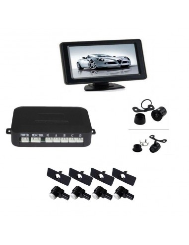 Senzori parcare cu camera video si display LCD de 4.3"  S602 tip OEM de 16.5mm