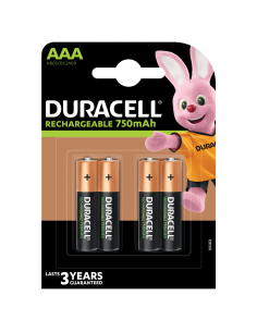 Acumulatori Duracell R3, AAAK4, 750mAh, 4 buc