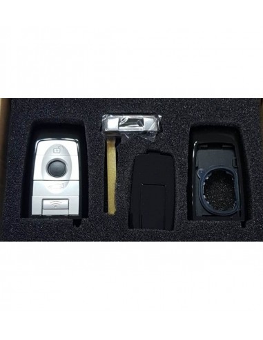 Carcasa cheie BMW smart cu 4 butoane neagra