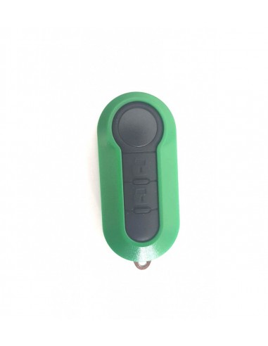 Carcasă cheie tip briceag cu 2 butoane FIAT verde