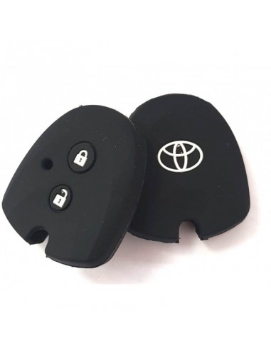 Husa cheie auto din silicon Toyota cu 2 butoane Negru
