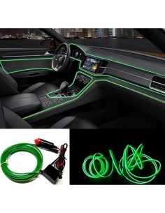 Fir neon auto electroluminiscent El Wire 5m cu lumina...