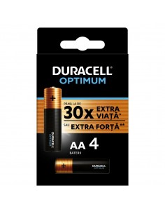 Baterii Duracell R6 AA Optimum, 4 buc