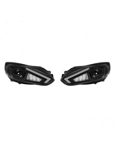 Set 2 faruri LED pentru Ford Focus III (2010-2014) negru LEDriving Halogen Osram