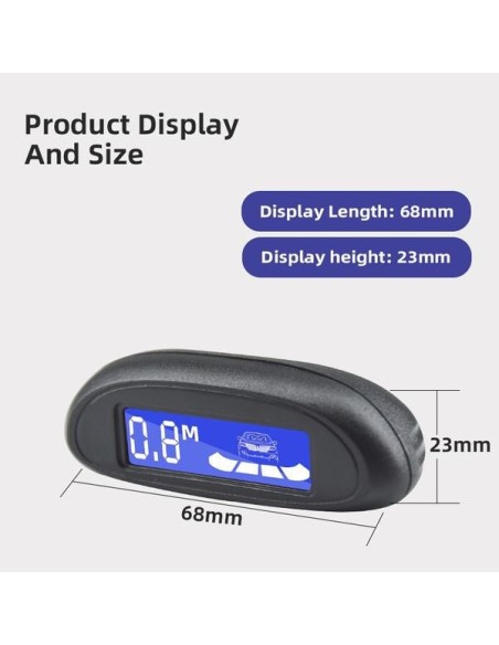 Senzori parcare cu display LED cu afisare individuala pe fiecare senzor