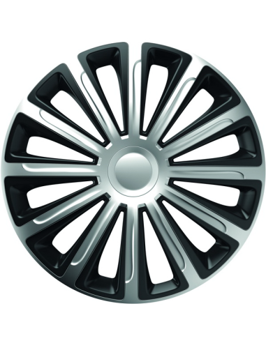 Set capace roti 16` silver&black trend 4buc