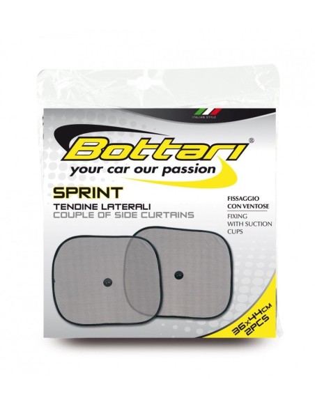 Set 2 parasolare laterale "SPRINT" negru 36x44 cm Bottari