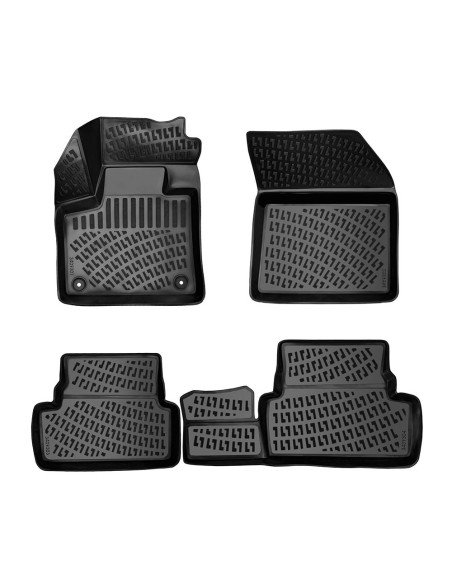 Set covorase auto din cauciuc tip tavita pentru Opel Grandland X (2017-)